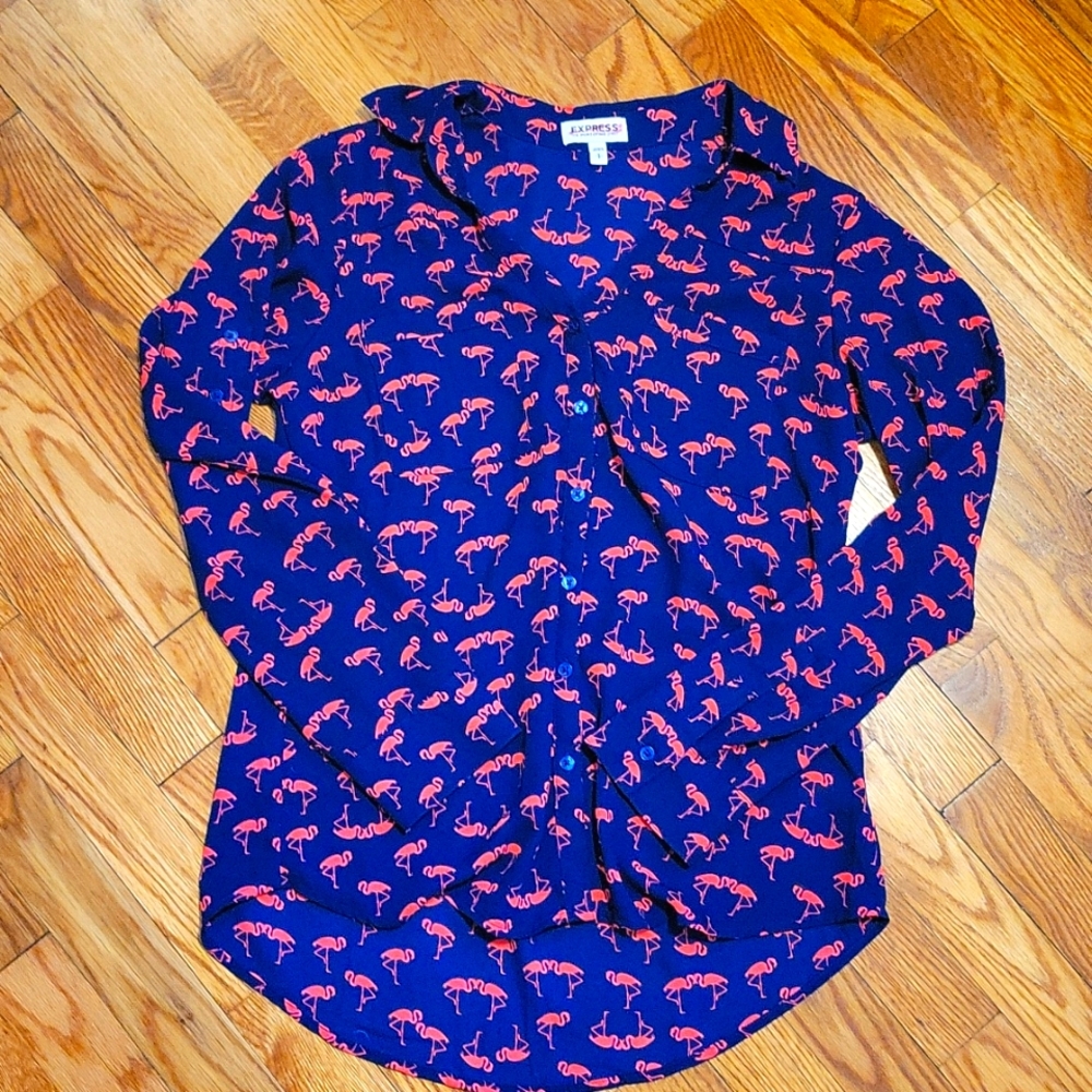 Express Portifino shirt with flamingos